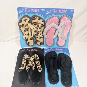 Bundle Fur Flops x4 Size 7/8
